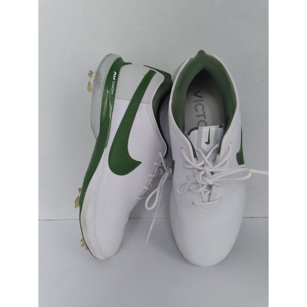 Nike Golf Shoes Victory Tour 3 Spiked White Green Comfort Size (See Pics)
